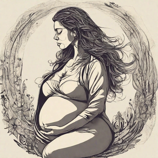 Alegoría a síntomas de un embarazo