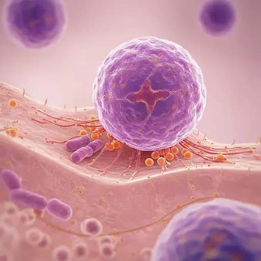 Un Viaje a Través del Sistema Inmune, Tu Centinela Interior 5 Médico Venezuela Macrófagos atacando bacterias